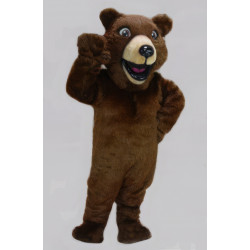 Happy Grizzly Bear Mascot Costume 41032