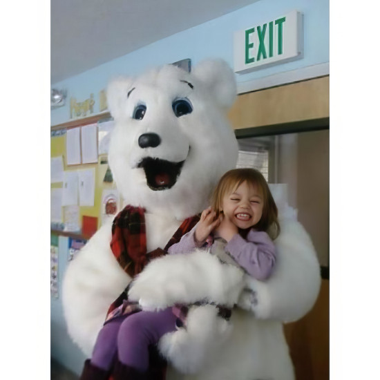 Snow Bear Mascot Costume #650 