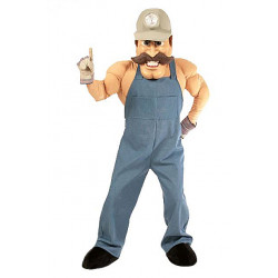 Coal Miner Mascot Costume #630 