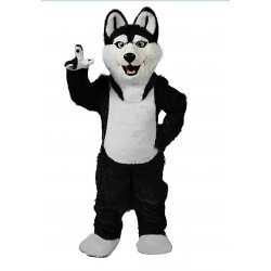 Howie Husky Black Wolf Dog Mascot Costume 616BLK