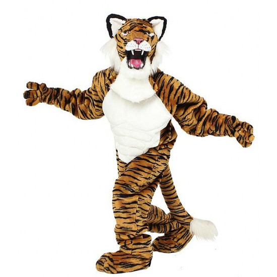 Power Real Cat Tiger Mascot Costume 702M