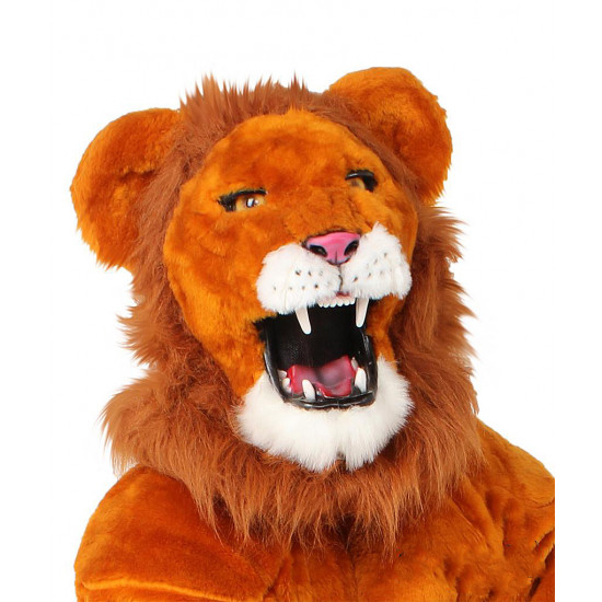 Lion Power Real Cat Orange Mascot Costume #703