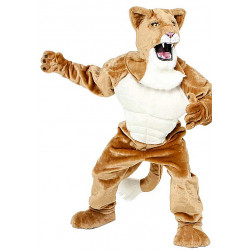 Cougar Power Real Cat Mascot Costume 701M