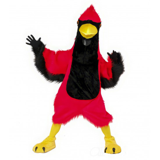 Crimson Cardinal Bird Mascot Costume #63