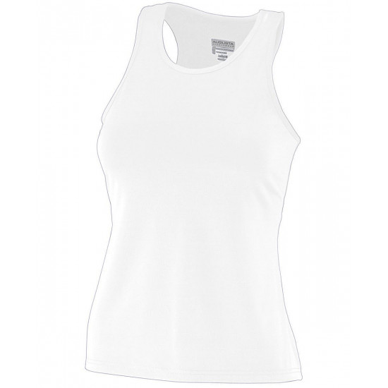 GIRLS POLY/SPANDEX SOLID RACERBACK TANK 1203