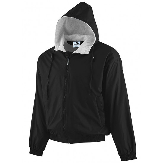 Adult Hooded Taffeta Jacket/Fleece Lined 3280