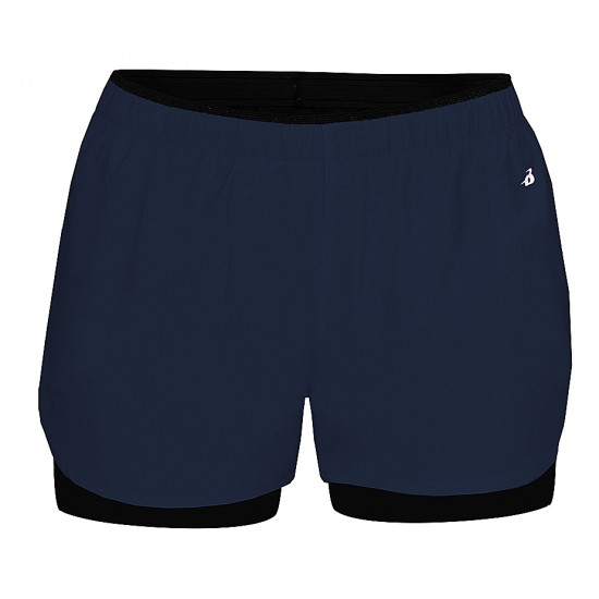 Badger Sport Ladies Double Up Shorts 615000