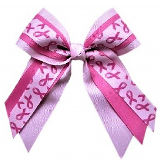 Breast Cancer Awareness Multi Layer Bow 