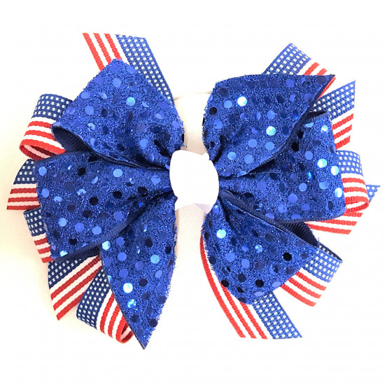 Fireworks! USA Hair Bow