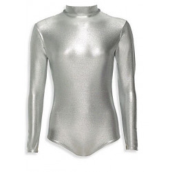 Metallic Mock Turtleneck Bodysuit CF205