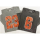Sequin Basketball Numbers Patch - Large