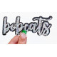 Team Mascot Cursive Sequin Iron On Patch-Small 