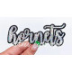 Team Mascot Cursive Sequin Iron On Patch-Small 