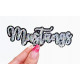 Team Mascot Cursive Sequin Iron On Patch-Small 