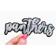 Team Mascot Cursive Sequin Iron On Patch-Small 
