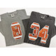 Sequin Football Numbers Patch - Large