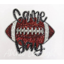 Sequin Football Game Day Patch - Large