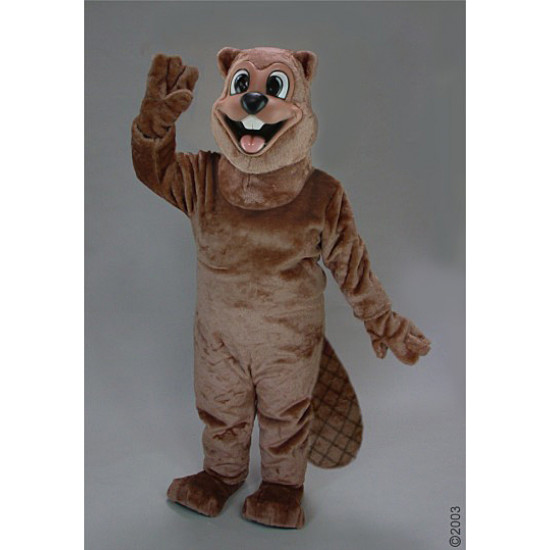 Happy Beaver Mascot Costume 28152