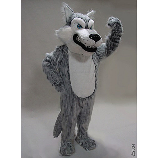 Grey Wolf Mascot Costume 45147