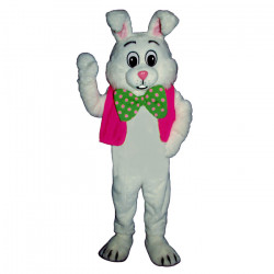 Fat Bunny With Vest Mascot Costume #1112A-Z 