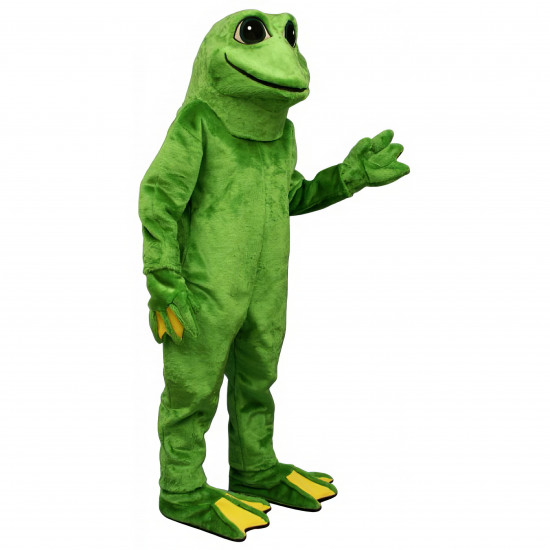 Yellow Toed Frog Mascot costume #1416-Z