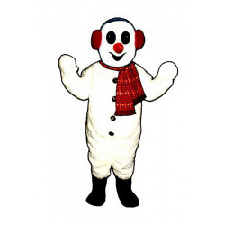  Snowman w/Earmuffs & Scarf Mascot Costume #2703A-Z