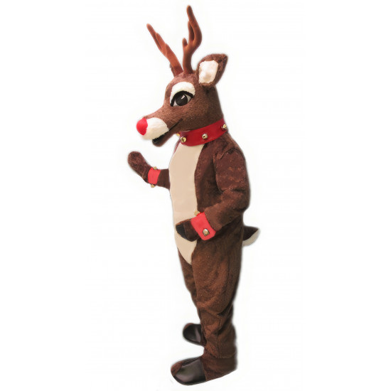 Mistletoe Deer with Lite Up Nose Mascot Costume #3107A-Z