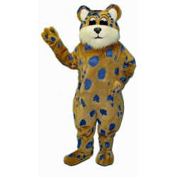 Blue Spotted Jaguar Mascot Costume #3605Z