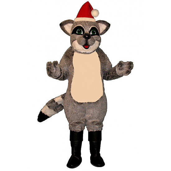 Santa Raccoon with Hat and Boots Mascot Costume 1307SA