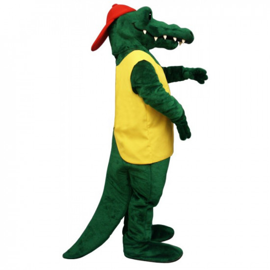 Tuff Alligator Mascot Costume with Vest and Hat 145A-Z