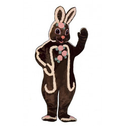 Chocolate Bunny Mascot Costume #1109-Z