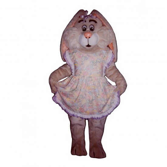 Easter Bunny With Apron Mascot Costume #1120E-Z 