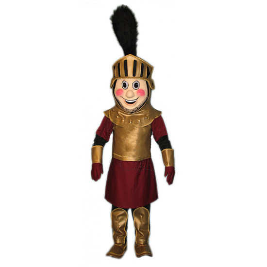 Knight Mascot Costume #MM25-Z Knight Gold and Maroon