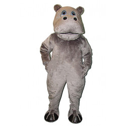 Grey Hippo Mascot Costume #1612G-Z 