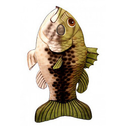 Large Mouth Bass Fish Mascot Costume #FC99-Z 