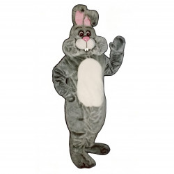 Grey Marshmallow Bunny Mascot Costume #1110G-Z 
