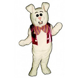 Spring Bunny With Vest Mascot Costume #1117A-Z 