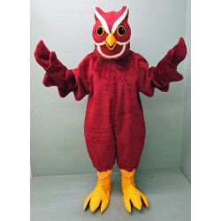 Burgundy Owl Mascot Costume 2207B 