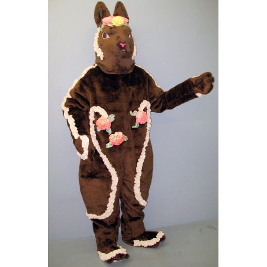 Chocolate Rabbit Mascot Costume #1107-Z 