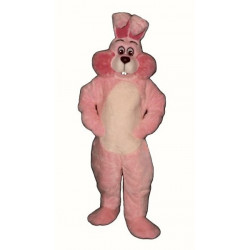 Pink Marshmallow Bunny Mascot Costume #1110P-Z 