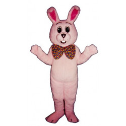 Pink Bunny w/ Bow Tie Mascot Costume #1112PA-Z 