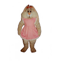Marsha Bunny with Apron Mascot Costume #1120A-Z 
