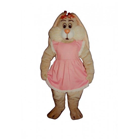 Marsha Bunny with Apron Mascot Costume #1120A-Z 