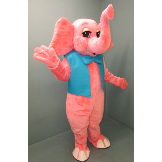 Elmer Elephant with Vest and Bow Tie Mascot Costume #1646-Z