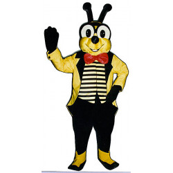 Yellow Jacket with Bow Tie, Jacket and Vest Mascot  Costume 308DD