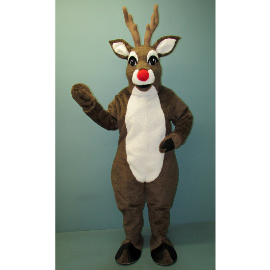 Mistletoe Deer w/Lite Up Nose Mascot Costume #3107A-Z