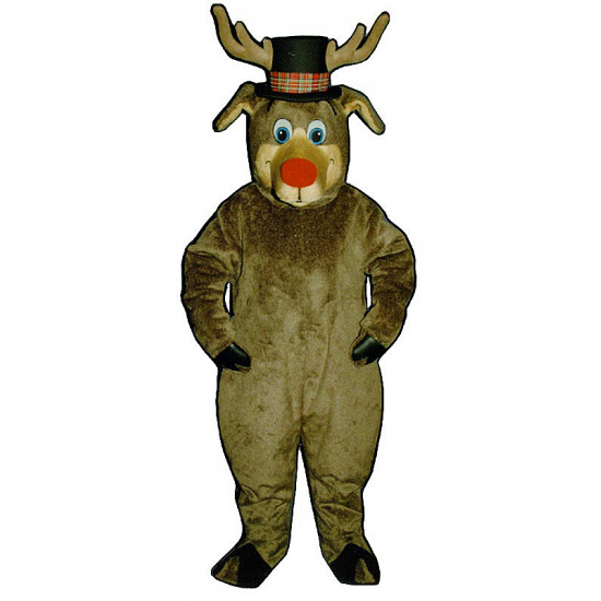 Roscoe Reindeer w/Halter & Hat Mascot Costume #3110HA-Z 
