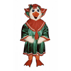 Holiday Goose with Dress and Hat Mascot costume #3211A-Z