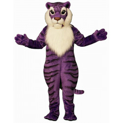 Purple Tiger Mascot Costume 566P-Z