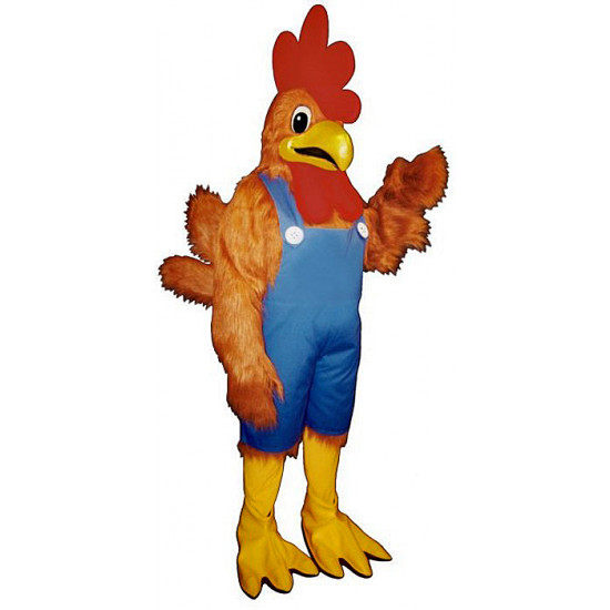 Rhode Island Red with Overalls Mascot Costume #622A-Z 